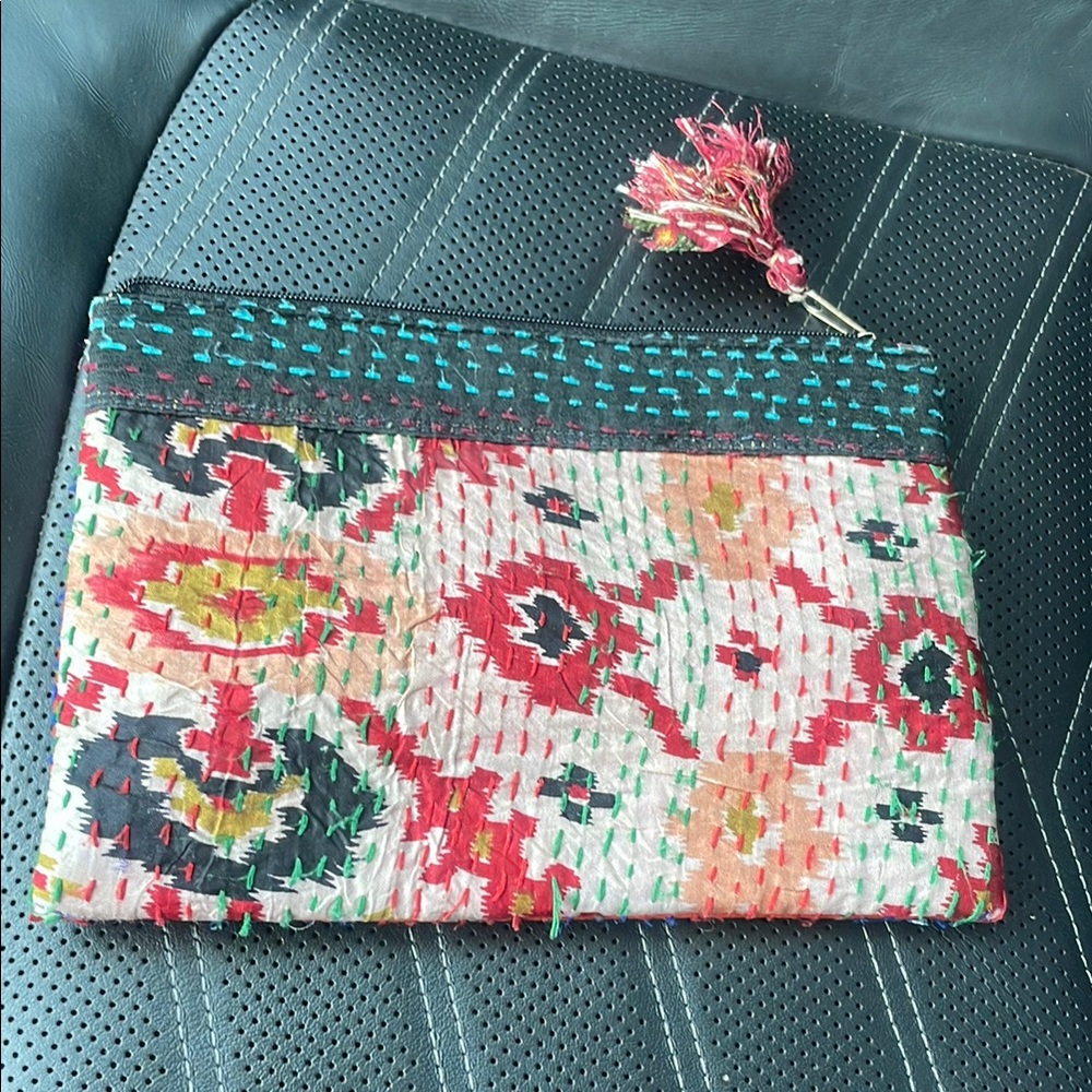 Sevya Handmade Artisanal Design Pouch in Vibrant Colors